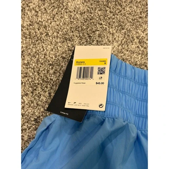 Nike Women's Light Blue Athletic Shorts - Picture 5 of 5